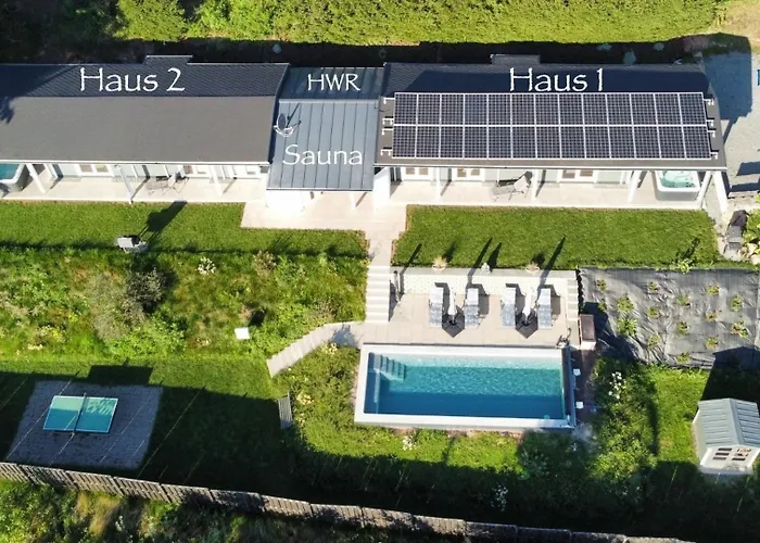 Wellnorama 2 - Wellnessferienhaus Mit Pool, Sauna Und Eigenem Whirlpool Mitten In Deutschland Vakantiehuis